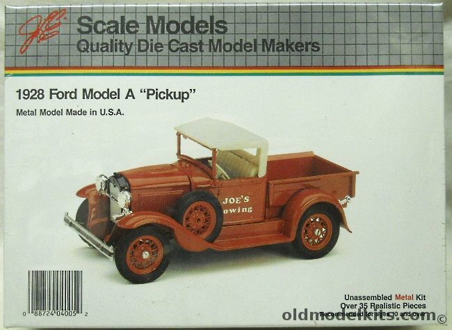 Scale Models 1/20 1928 Ford Model A Pickup Truck - (ex Hubley), 4005 plastic model kit